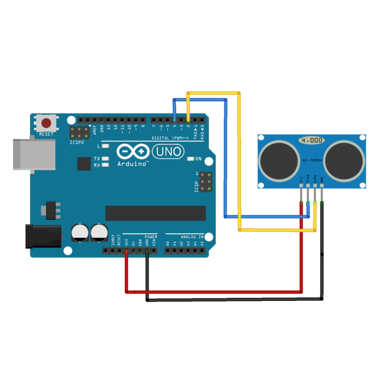 HC-SR04P 3-5V Ultrasonic Distance Sensor 2-400cm Range for Arduino - Image 5